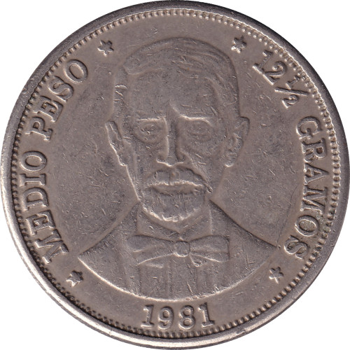 1/2 peso - République Dominicaine