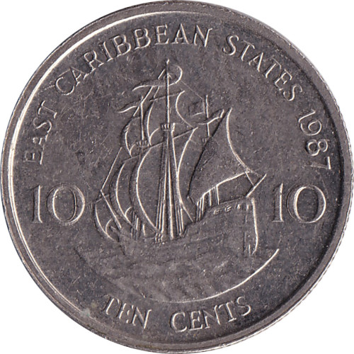 10 cents - East Caribbean States
