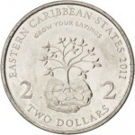 2 dollars - Etats de la Caraïbe Orientale