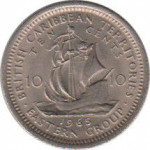 10 cents - Territoires de la Caraibe de l'Est