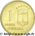 1 peseta - Equatorial Guinea