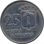 25 pesetas - Equatorial Guinea