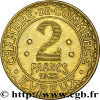 2 francs - Evreux