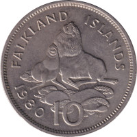 10 pence - Falkland Islands