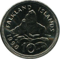 10 pence - Falkland Islands