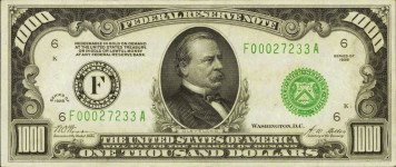 1000 dollars - République Fédérale