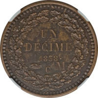 1 décime - Franc