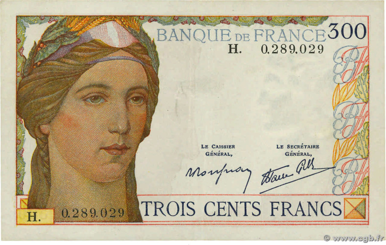 300 francs - France