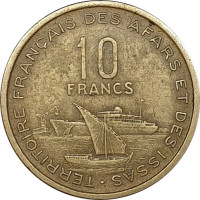 10 francs - Afars et Issas
