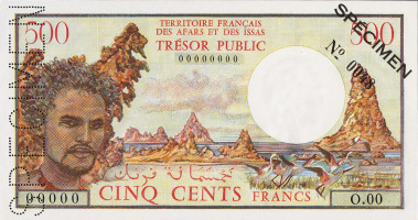 500 francs - Afars et Issas