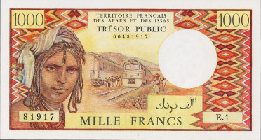 1000 francs - Afars et Issas