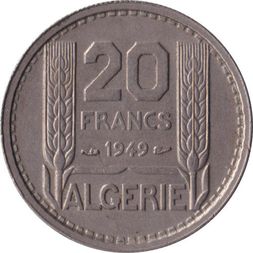 20 francs - French Colony