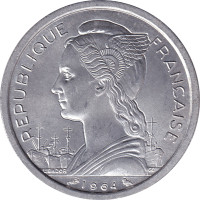 2 francs - French Colony