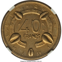 40 francs - Afrique Équatoriale Française