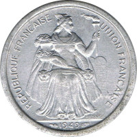 2 francs - Océanie francaise