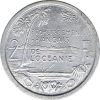 2 francs - French Oceania