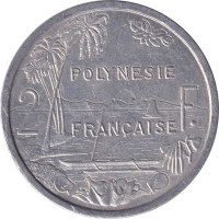 2 francs - Polynésie française