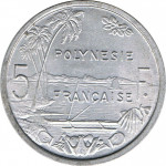 5 francs - Polynésie