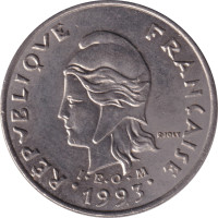 10 francs - Polynésie française