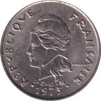 20 francs - Polynésie française