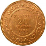 20 francs - Protectorat français