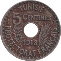 5 centimes - Protectorat français