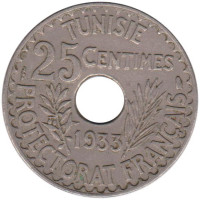 25 centimes - Protectorat français
