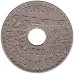 25 centimes - Protectorat français