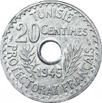 20 centimes - Protectorat français