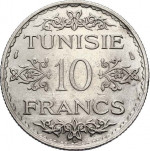 10 francs - French Protectorate