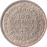 100 francs - Protectorat français