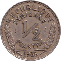 1/2 piastre - French Protectorate