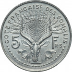 5 francs - Côte française des Somalis
