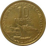 10 francs - Côte française des Somalis