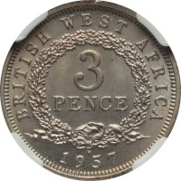 3 pence - General Colonies