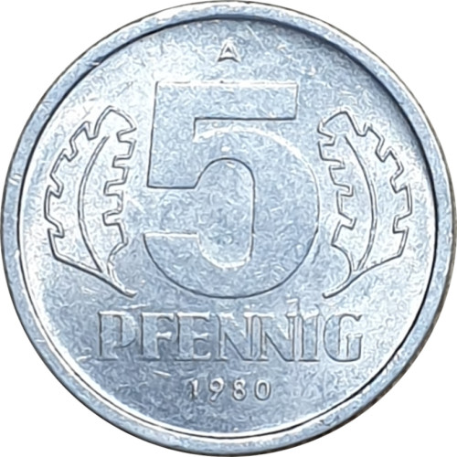 5 pfennig - République Démocratique Allemande