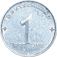 1 pfennig - République Démocratique Allemande
