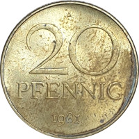 20 pfennig - République Démocratique Allemande