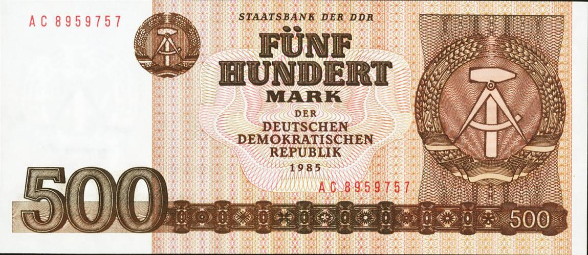 500 mark - République Démocratique Allemande