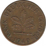 1 pfennig - République Fédérale Allemande