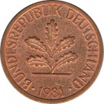 1 pfennig - République Fédérale Allemande