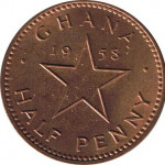 1/2 penny - Ghana