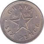 6 pence - Ghana