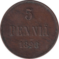 5 pennia - Grand duché