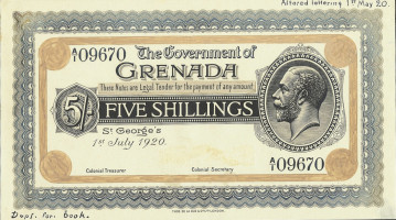 5 shillings - Grenade