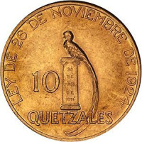 10 quetzal - Guatemala