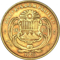 16 pesos - Guatemala