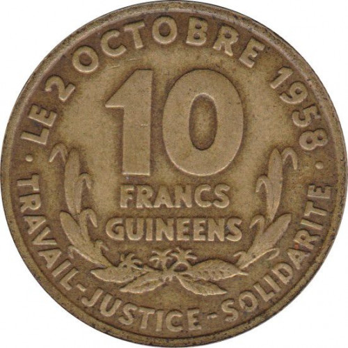 10 francs - Guinée