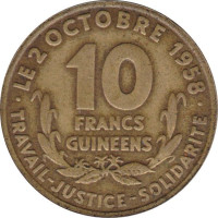 10 francs - Guinée