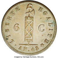 6 centimes - Haiti
